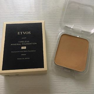 エトヴォス(ETVOS)の【ほぼ未使用】 エトヴォス タイムレスミネラルファンデーション 05N リフィル(ファンデーション)