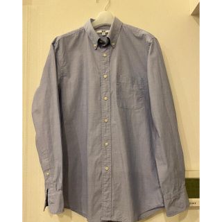 ユニクロ(UNIQLO)のUNIQLO ユニクロ シャツ ブルー メンズS 綿(シャツ)