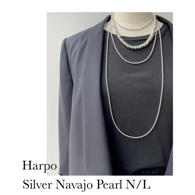 L'Appartement DEUXIEME CLASSE(アパルトモンドゥーズィエムクラス)のHARPO  SILVER  Navajo  Mix  pearl  2本セット レディースのアクセサリー(ネックレス)の商品写真