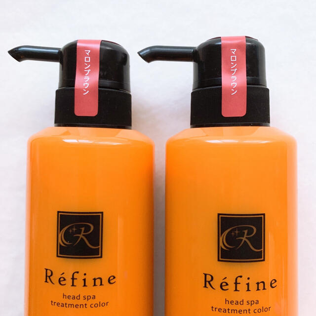 Refine(レフィーネ)の新品　2本 レフィーネ ヘッドスパトリートメントカラー マロンブラウン　白髪染め コスメ/美容のヘアケア/スタイリング(白髪染め)の商品写真
