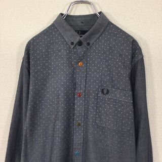 フレッドペリー(FRED PERRY)の●【美品】フレッドペリー　長袖BDシャツ　ドッド柄　水玉　マルチカラー　月桂樹(シャツ)