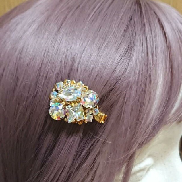 ハンドメイド スワロフスキーAAAA級ビジューヘアピン♥️ いいスタイル