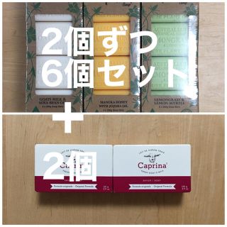 コストコ(コストコ)の【新品・送料込み】ボタニカルソープ3種2個ずつ＋カプリナ石鹸2個[計8個セット](ボディソープ/石鹸)