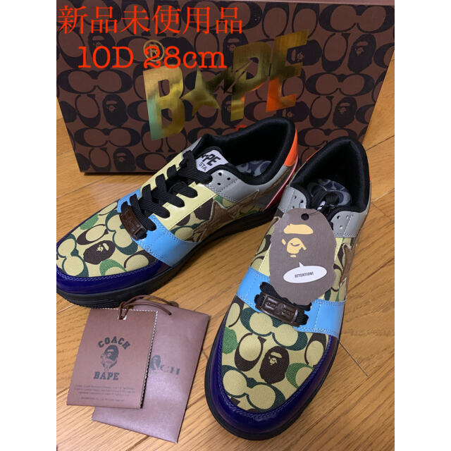 ベイプ コーチコラボスニーカー 28cm BAPE COACH BAPE STA