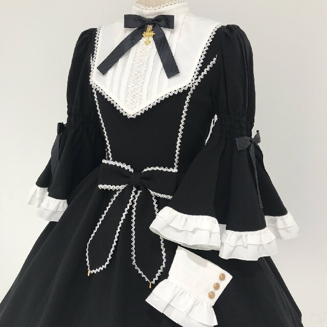 新品 ange mignon 姫袖 シスター ワンピース ロリィタ ロリータ