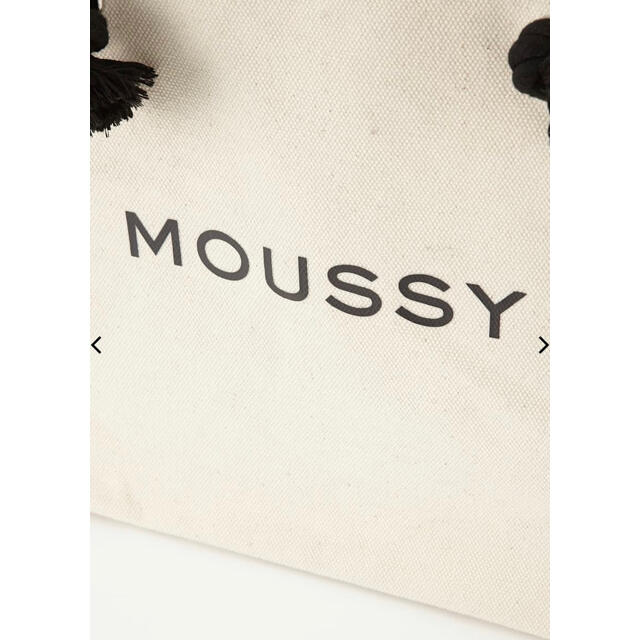 moussy(マウジー)の値下げ不可【新品】MOUSSY SOUVENIR ショッパー WHT レディースのバッグ(トートバッグ)の商品写真