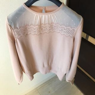 アナイ(ANAYI)の新品☆¥2.7万　ANAYI ドットレースクルーネックプルオーバー/セオリー(カットソー(長袖/七分))