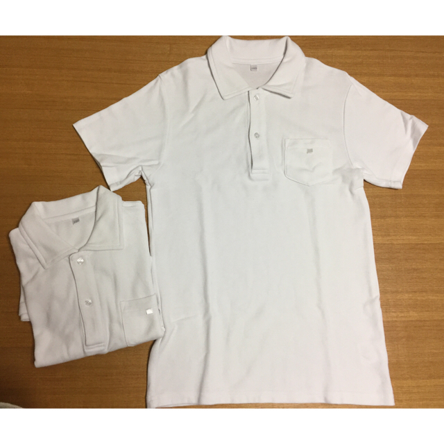 ポロシャツ 白2枚セット  【160】男児 キッズ/ベビー/マタニティのキッズ服男の子用(90cm~)(その他)の商品写真