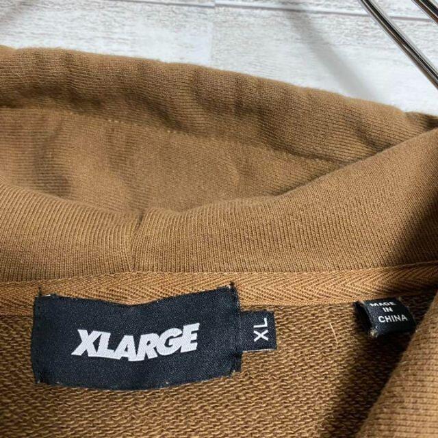 XLARGE(エクストララージ)の【即完売モデル】エクストララージ　ゴリラ　バックロゴ　ブラウン　パーカー メンズのトップス(パーカー)の商品写真