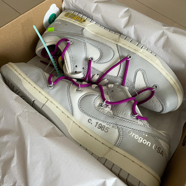 NIKE off-white Dunk Low LOT21  28cm