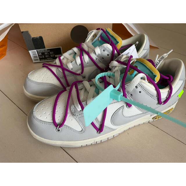 NIKE off-white Dunk Low LOT21  28cm