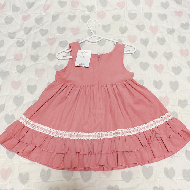 うさぎワンピース/シャーリーテンプルキッズ服女の子用(90cm~)