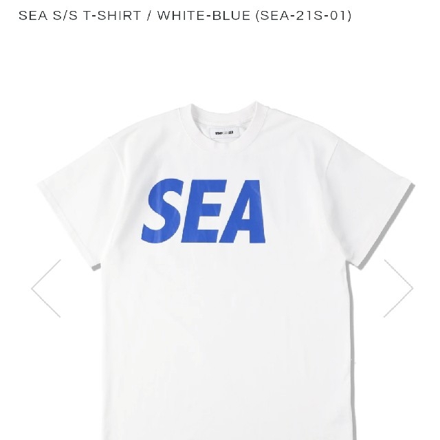 WIND AND SEA Tシャツ WHITE-BLUE Lサイズ