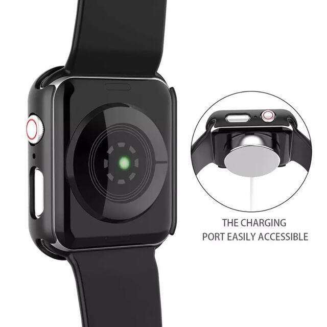 Apple Watch(アップルウォッチ)の【M-Gadget】AppleWatch用ケースseries6/SE/4/5 スマホ/家電/カメラのスマホアクセサリー(保護フィルム)の商品写真