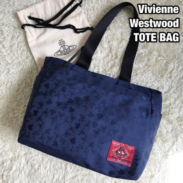 A4可 美品 Vivienne Westwood レザー トートバッグ 黒