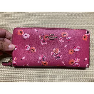 コーチ(COACH)の値下げ　COACH 長財布 ラウンドファスナー 花柄(財布)