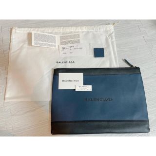 Balenciaga - 【美品】バレンシアガ BALENCIAGA ネイビークリップ M