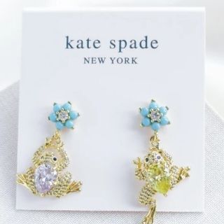 ケイトスペードニューヨーク(kate spade new york)のNEW【新品】kate spadeケイトスペードネイチャーウォークフロッグピアス(ピアス)