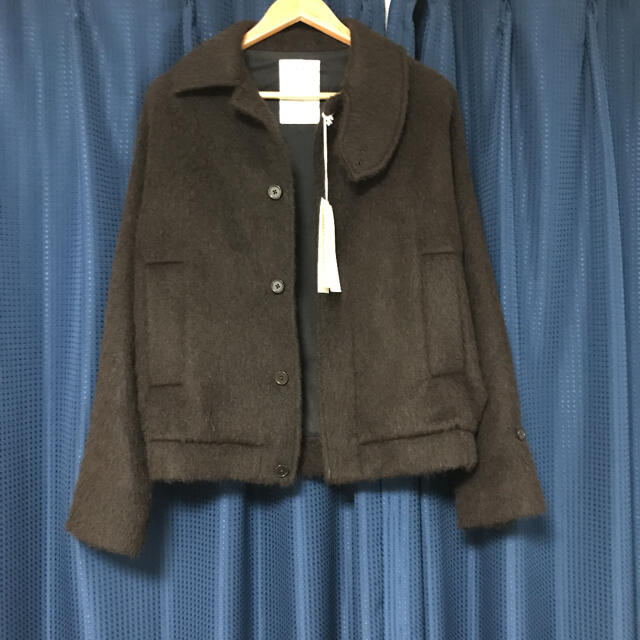 最終値下げtext テクストブラックアルパカ Flying Man Jacket