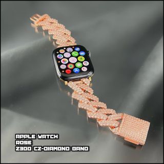 アップルウォッチ(Apple Watch)のアップルウォッチ　ローズゴールド　z300モデルＣＺバンド(金属ベルト)