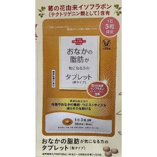 タイショウセイヤク(大正製薬)のおなかの脂肪が気になる方のタブレット　定価３７８０円→５４０円→申込用紙１枚(ダイエット食品)