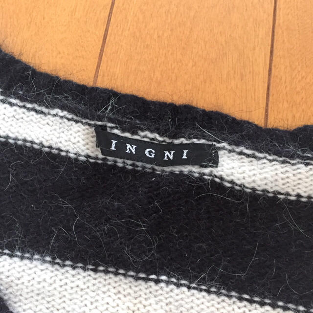 INGNI(イング)のINGNI アンゴラ混ボーダーニット レディースのトップス(ニット/セーター)の商品写真