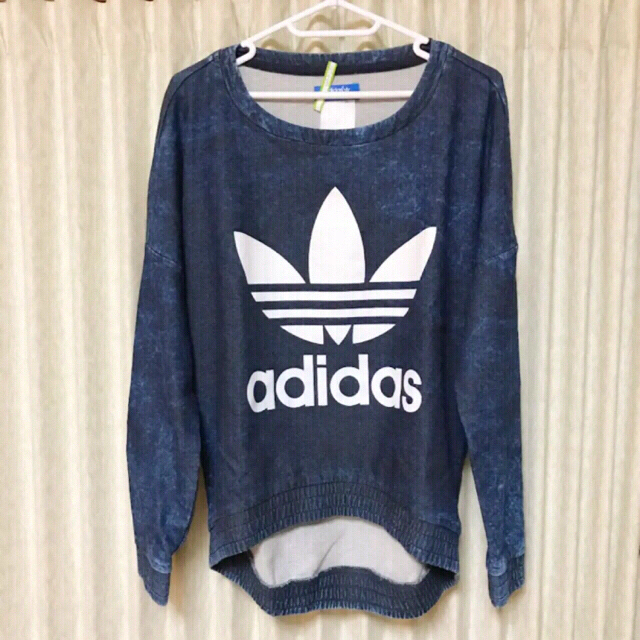 【極美品♡】adidas ケミカル デニム トレーナー スウェット Lサイズ