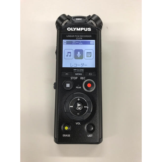 品質は非常に良い ボイスレコーダー OLYMPUS LS-P4 ブラック スマホ ...