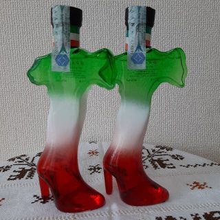 リチャードジノリ(Richard Ginori)のイタリア　グラッパ＝GRAPPA　硝子瓶(中身入ってます)未開封　2本組にて🇮(置物)