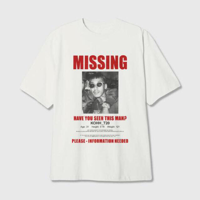 kohh missing Tシャツ　最終値下げ