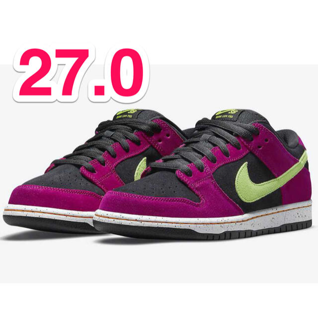 NIKE SB DUNK LOW RED PLUM 27.0 US9