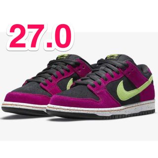 ナイキ(NIKE)のNIKE SB DUNK LOW RED PLUM 27.0 US9(スニーカー)