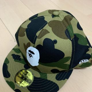 美品　エイプ　BAPE  メンズキャップ　カモ　迷彩