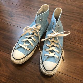 コンバース(CONVERSE)のコンバース　ハイカットスニーカー　24 ライトブルー(スニーカー)