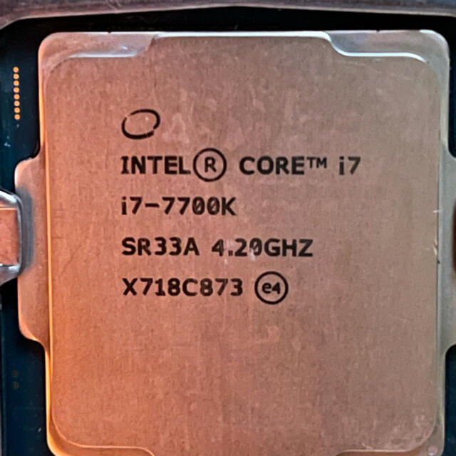 PCパーツi7-7700k マザーボード　メモリー　セット