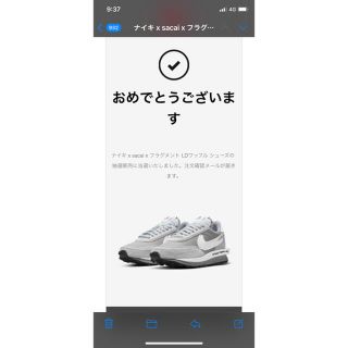 ナイキ(NIKE)のNIKE ナイキ　サカイ　フラグメント(スニーカー)