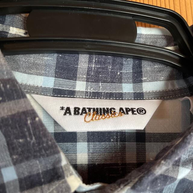 A BATHING APE(アベイシングエイプ)のAPE チェック　長袖シャツ メンズのトップス(シャツ)の商品写真