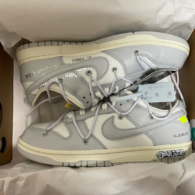 Off-White Nike dunk low lot49 ダンク 49/50スニーカー