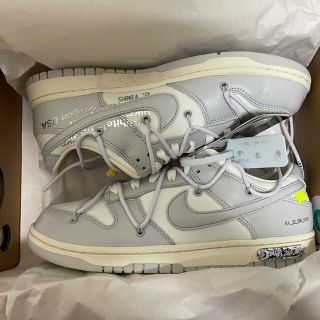 ナイキ(NIKE)のOff-White Nike dunk low lot49 ダンク 49/50(スニーカー)