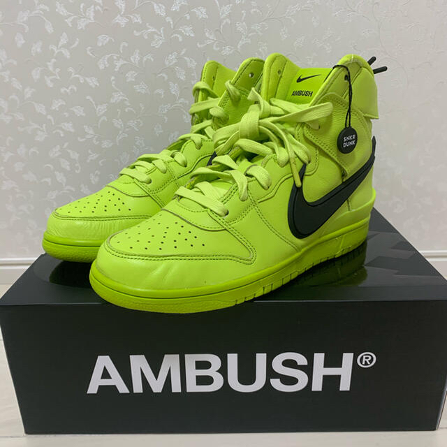 AMBUSH x Nike dunk high Flash Lime