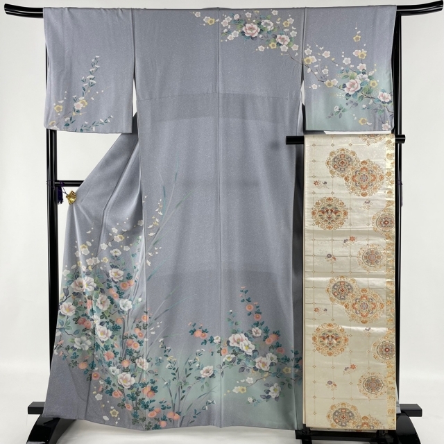 バイセル帯訪問着 美品 秀品 身丈162.5cm 裄丈66cm 正絹