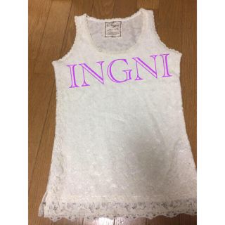 イング(INGNI)のINGNI花柄レーストップス(タンクトップ)