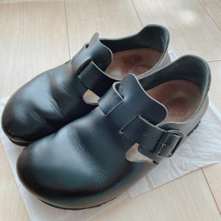 ビルケンシュトック(BIRKENSTOCK)のビルケンシュトック　ロンドン　黒　36(ローファー/革靴)