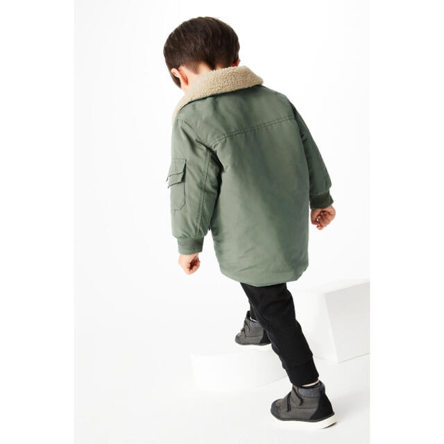 新品】next グリーン ボアカラーボンバージャケット(ボーイズ) | www ...