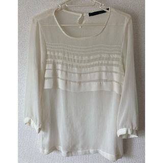 ザラ(ZARA)のZARA  シフォン　トップス(シャツ/ブラウス(長袖/七分))