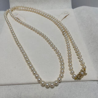 ミキモト(MIKIMOTO)のミキモト　YGK14  6〜6.5㎜　100㎝　ロングパールネックレス　(ネックレス)