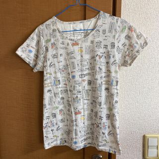 ブルーブルーエ(Bleu Bleuet)のブルーブルーエ　プリントTシャツ(Tシャツ(半袖/袖なし))