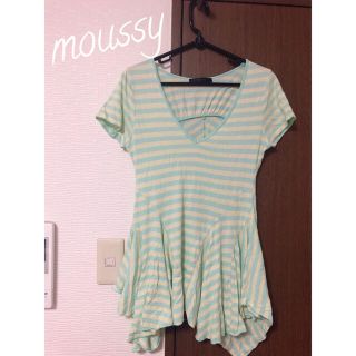 マウジー(moussy)のmoussy ボーダートップス　Mサイズ(Tシャツ(半袖/袖なし))