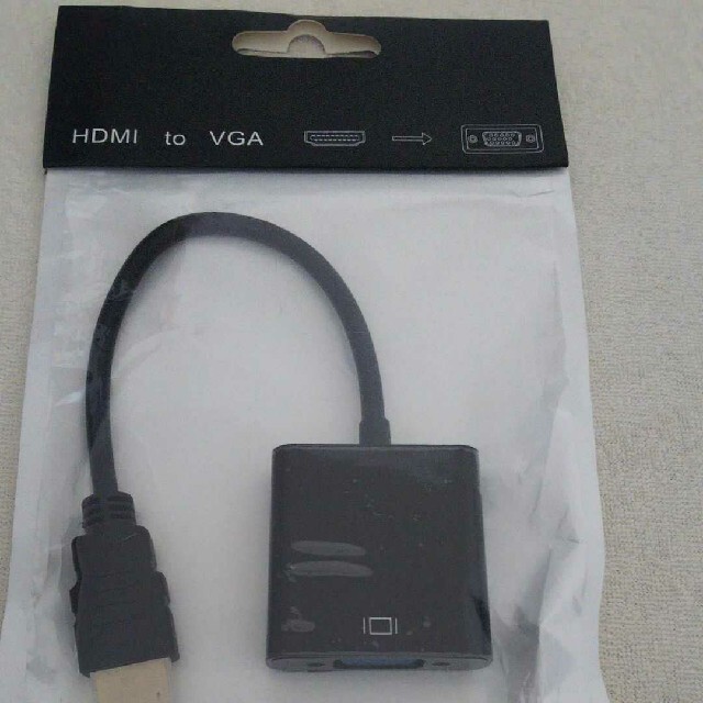みやこんじょさん専用 新品未使用 HDMI VGA変換アダプタ スマホ/家電/カメラのPC/タブレット(PC周辺機器)の商品写真