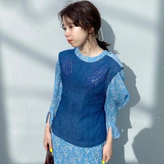 mame - mame kurogouchi デニムベストの通販 by いぬ|マメならラクマ